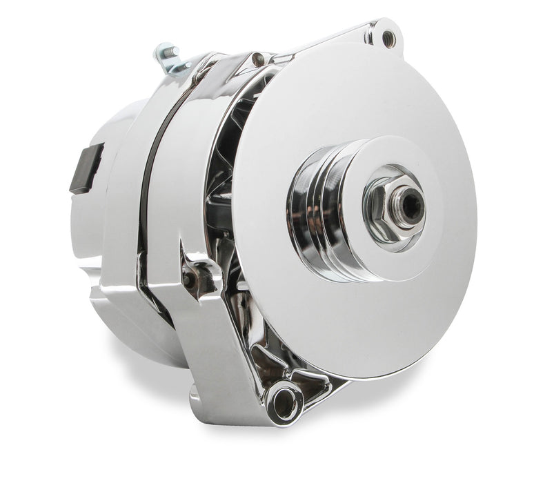 Mr Gasket 51200CG Alternator; GM 1971-1986; 100 Amp; For Use w/Single V-Belt; Chrome Finish; - Truck Part Superstore