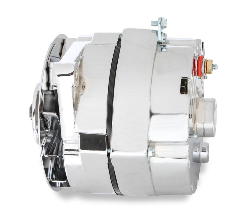 Mr Gasket 51200CG Alternator; GM 1971-1986; 100 Amp; For Use w/Single V-Belt; Chrome Finish; - Truck Part Superstore