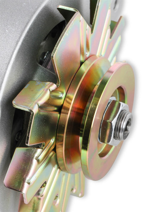 Mr Gasket 51200NG Alternator; GM 1971-1986; 100 Amp; For Use w/Single V-Belt; Natural Finish; - Truck Part Superstore