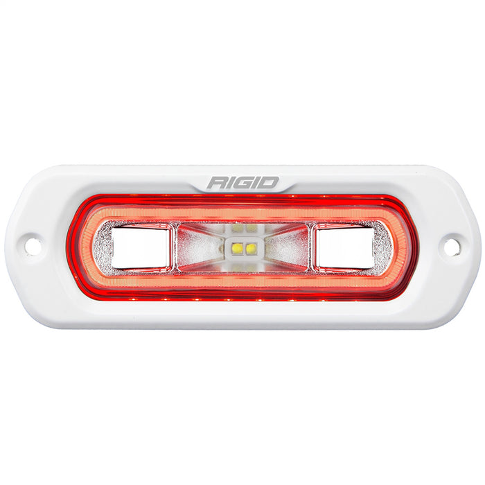 Rigid Industries 51202 SR-L Series Marine Spreader Pod 2 Wire Flush Mount White With Red Halo RIGID Industries - Truck Part Superstore