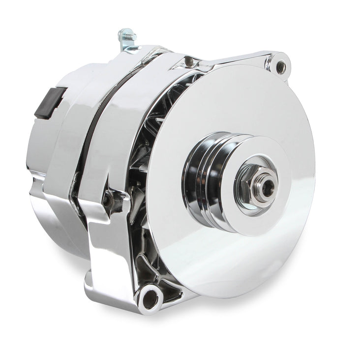 Mr Gasket 51203CG Alternator; GM 1971-1986; 140 Amp; For Use w/Single V-Belt; Chrome Finish; - Truck Part Superstore