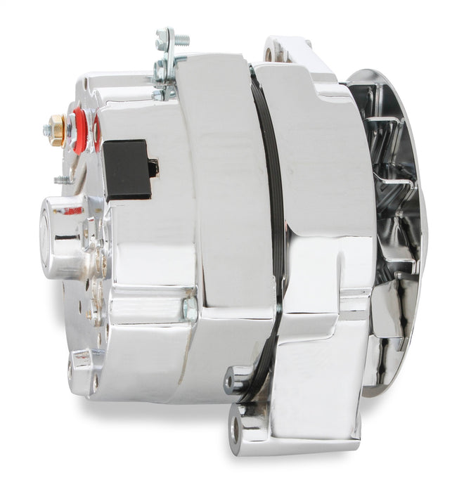 Mr Gasket 51203CG Alternator; GM 1971-1986; 140 Amp; For Use w/Single V-Belt; Chrome Finish; - Truck Part Superstore