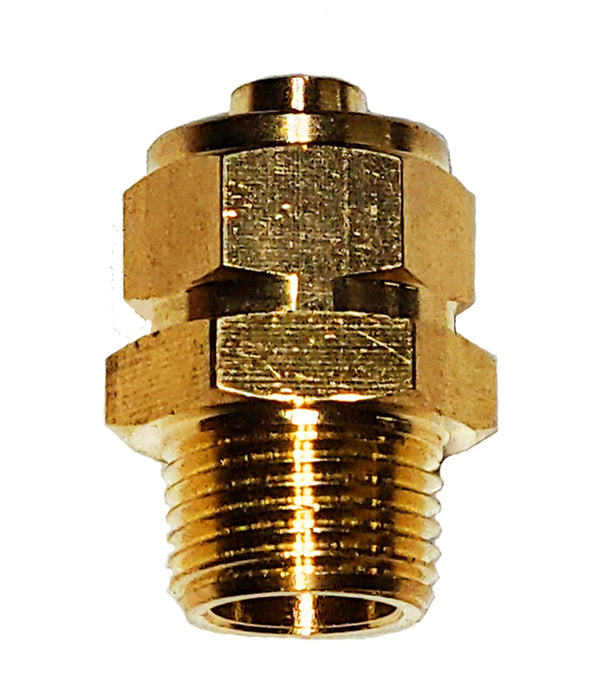 Kleinn Automotive Air Horns 51238 Compression Fitting; Brass; 3/8 in. M NPT; For 1/2 in. OD Tube; - Truck Part Superstore