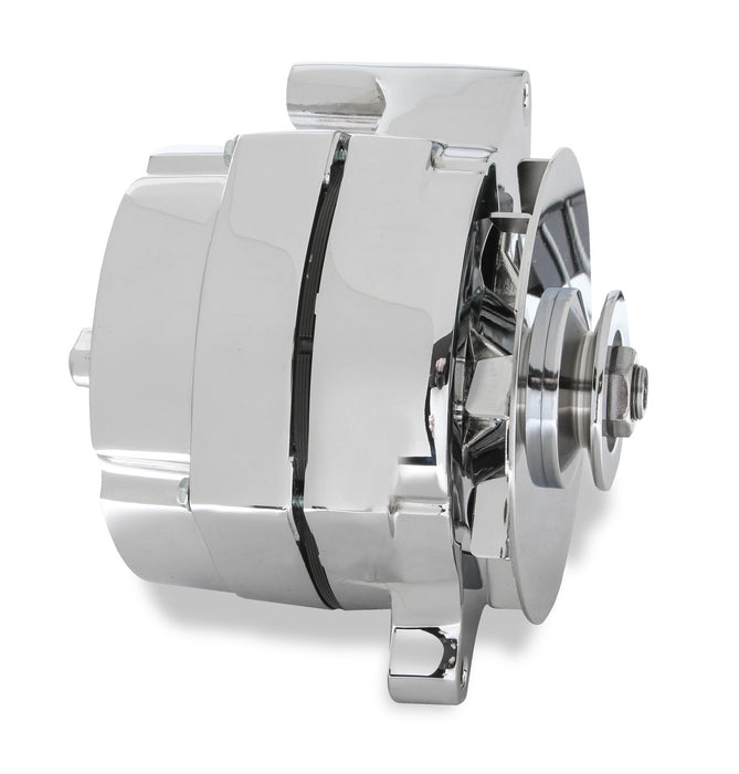 Mr Gasket 51240CG Alternator; Ford 1961-1985; 100 Amp; For Use w/Single V-Belt; Chrome Finish; - Truck Part Superstore