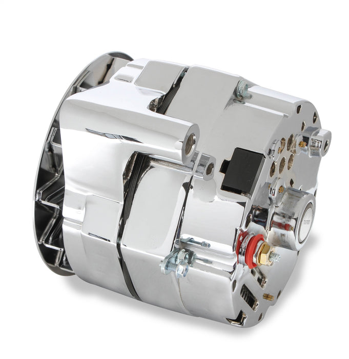 Mr Gasket 51240CG Alternator; Ford 1961-1985; 100 Amp; For Use w/Single V-Belt; Chrome Finish; - Truck Part Superstore