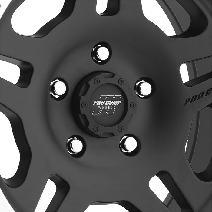 Pro Comp Alloy Wheels 5129-6865 Series 29 La Paz 16x8 with 5 on 4.5 Bolt Pattern 4.5 Backspace Satin Black With Machine Lip Finish Pro Comp Alloy Wheels - Truck Part Superstore