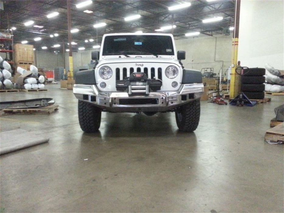 Road Armor 512R0B Stealth Winch Front Bumper; Steel; Satin Black; Square Fog Light Holes; - Truck Part Superstore