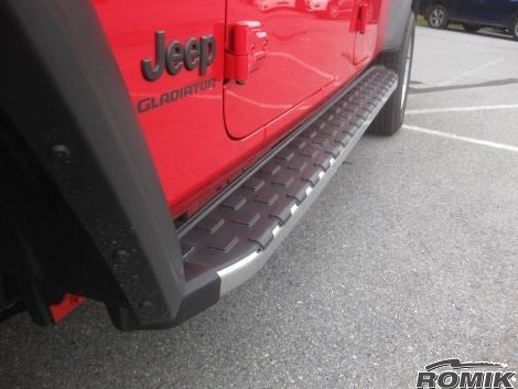 Romik 51316418 Jeep Gladiator Running Boards REC-TP Side Steps 2020 - Present Polished Romik - Truck Part Superstore