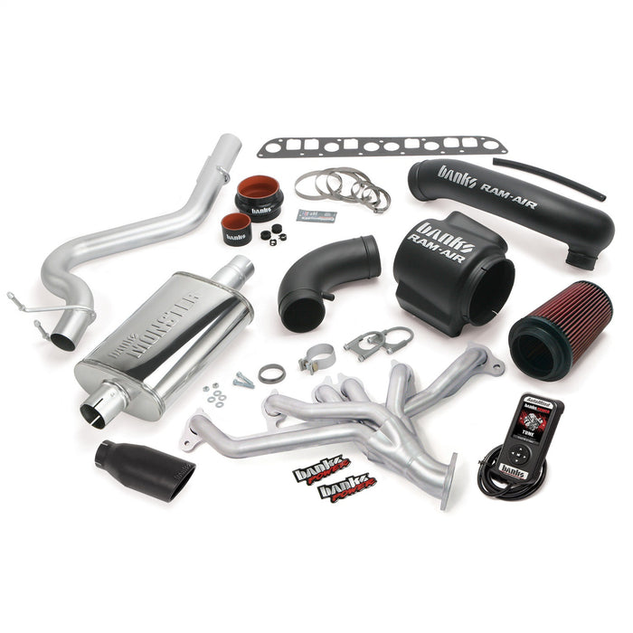 Banks Power 51331-B PowerPack System; Single Exh; S/S-Black Tip-1998-99 Jeep 4.0L Wrangler - Truck Part Superstore