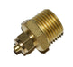 Kleinn Automotive Air Horns 51412 Compression Fitting; Brass; 1/2 in. M NPT; For 1/4 in. OD Tube; - Truck Part Superstore