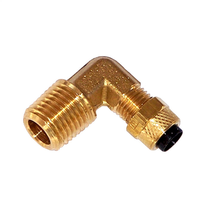 Kleinn Automotive Air Horns 51414L Compression Fitting; Brass; 1/4 in. M NPT Elbow; For 1/4 in. OD Tube; - Truck Part Superstore