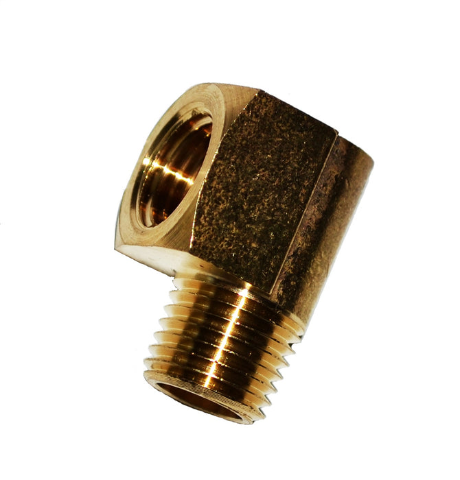 Kleinn Automotive Air Horns 51414NPTL Elbow Adaptor; Brass; 90 Deg.; 1/4 in. M NPT To 1/4 in. F NPT; - Truck Part Superstore