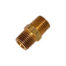 Kleinn Automotive Air Horns 51414N Hex Male Nipple Adapter; Brass; 1/4 in. M NPT To 1/4 in. M NPT; - Truck Part Superstore