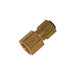 Kleinn Automotive Air Horns 51418F Compression Fitting; Brass; 1/8 in. F NPT; For 1/4 in. OD Tube; - Truck Part Superstore