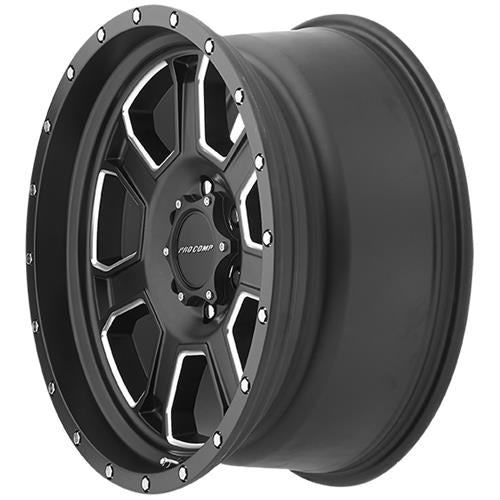 Pro Comp Alloy Wheels 5143-2970 Series 5143 Sledge 20x9 with 8 on 170 Bolt Pattern 5 Backspace Satin Black and Milled Finish Pro Comp Alloy Wheels - Truck Part Superstore