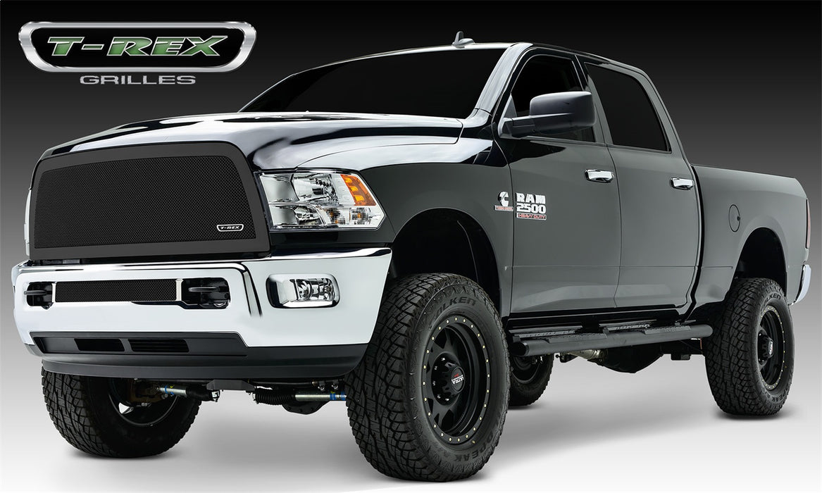 T-Rex Grilles 51452 Upper Class Series Mesh Grille; Small Mesh; Mild Steel; Black; 1 Pc; Insert; - Truck Part Superstore