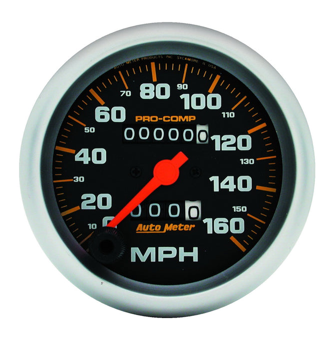 AutoMeter 5153 GAUGE; SPEEDOMETER; 3 3/8in.; 160MPH; MECHANICAL; PRO-COMP - Truck Part Superstore