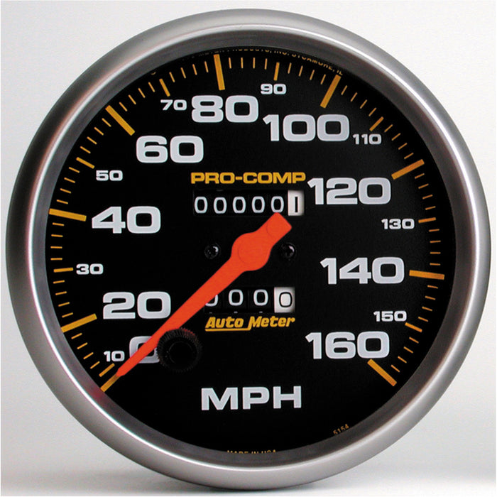 AutoMeter 5154 GAUGE; SPEEDOMETER; 5in.; 160MPH; MECHANICAL; PRO-COMP - Truck Part Superstore