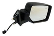 Crown Automotive Jeep Replacement 5155458AK Door Mirror; Right Power; Heated; Manual Fold-Away; Textured Black Finish; - Truck Part Superstore
