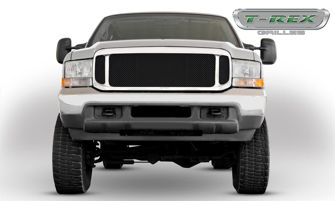 T-Rex Grilles 51571 Upper Class Series Mesh Grille; Large Mesh; Mild Steel; Black; 1 Pc; Insert; - Truck Part Superstore