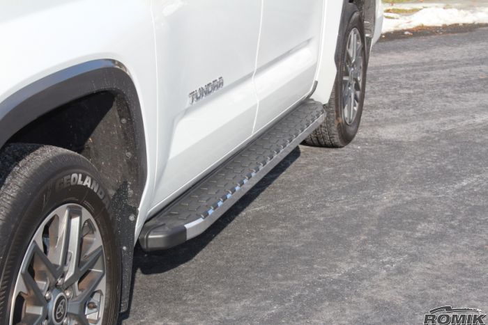 Romik 51728418 2022-Present Toyota Tundra Crew Max REC-TP (DRP) Running Board Polished Romik - Truck Part Superstore
