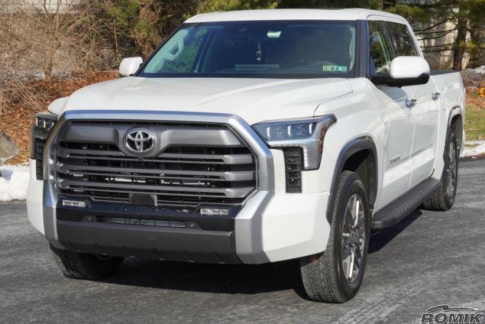 Romik 51728419 2022-Present Toyota Tundra Crew Max REC-TB (DRP) Running Board Black Romik - Truck Part Superstore