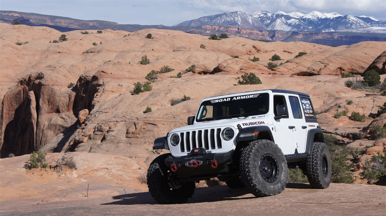 Road Armor 5182F0B Stealth Winch Front Bumper; Mid Width; Steel; Satin Black; - Truck Part Superstore