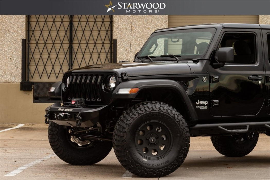 Road Armor 5182F0B Stealth Winch Front Bumper; Mid Width; Steel; Satin Black; - Truck Part Superstore
