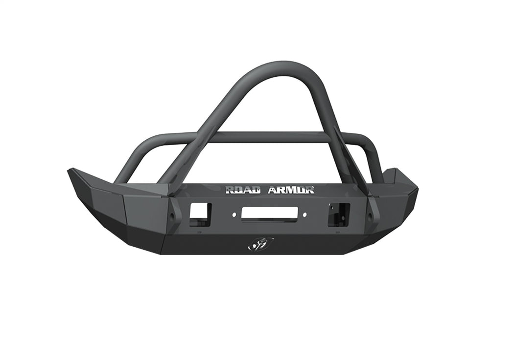 Road Armor 5182F5B Stealth Winch Front Bumper; Mid Width; Stinger Guard; Steel; Satin Black; - Truck Part Superstore