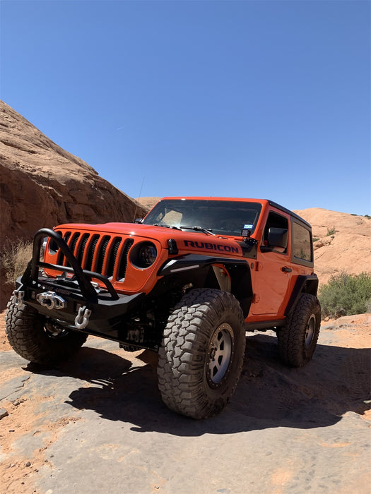 Road Armor 5182F5B Stealth Winch Front Bumper; Mid Width; Stinger Guard; Steel; Satin Black; - Truck Part Superstore