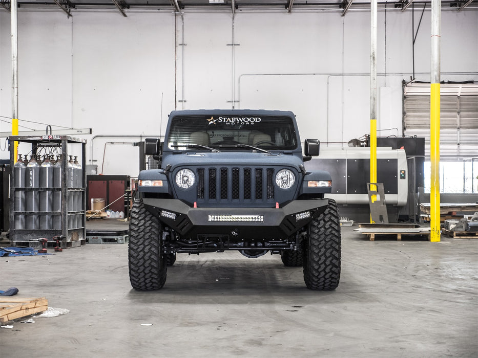 Road Armor 5183XF0B Spartan Front Bumper; Texture Black; - Truck Part Superstore