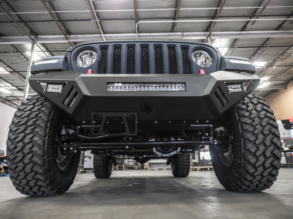 Road Armor 5183XF0B Spartan Front Bumper; Texture Black; - Truck Part Superstore