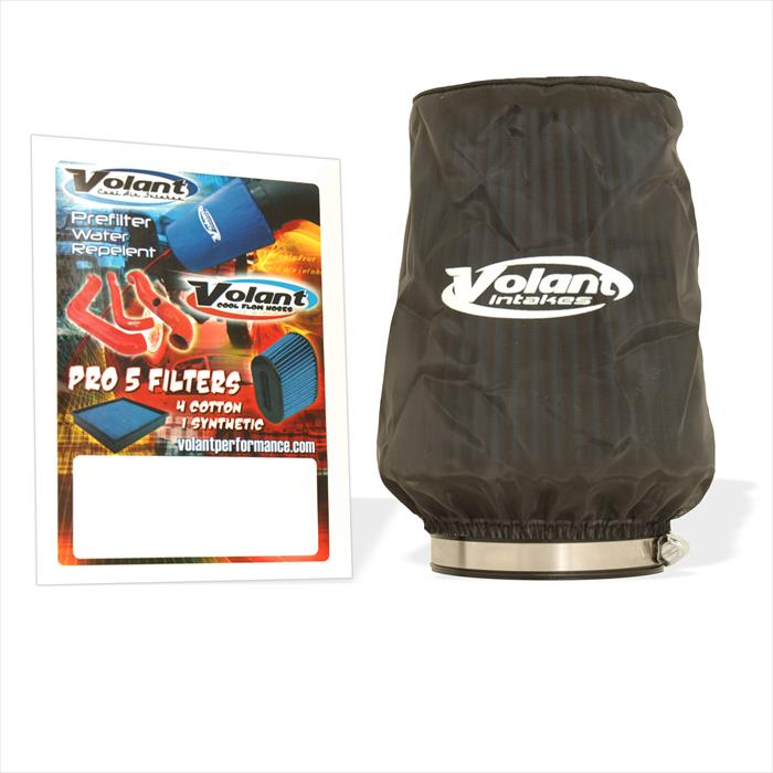 Volant 51906 Pre-Filter Air Intake 8 Inch Length 4.75 Inch Top 7.5 Inch Bottom Conical Volant - Truck Part Superstore