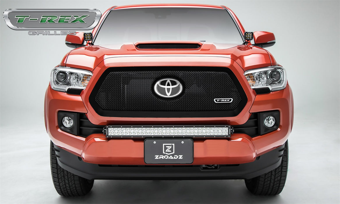 T-Rex Grilles 51951 Upper Class Series Mesh Grille; Small Mesh; Mild Steel; Black; 1 Pc; Insert; - Truck Part Superstore