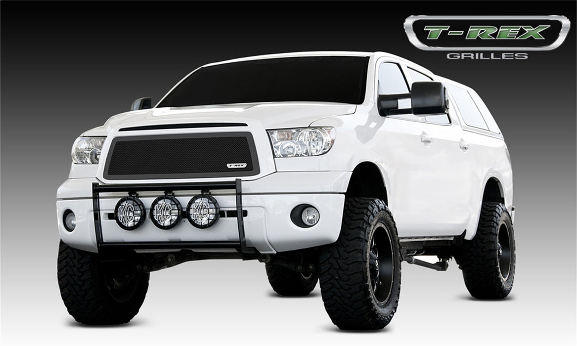 T-Rex Grilles 51963 Upper Class Series Mesh Grille; Small Mesh; Mild Steel; Black; 1 Pc; Overlay; - Truck Part Superstore