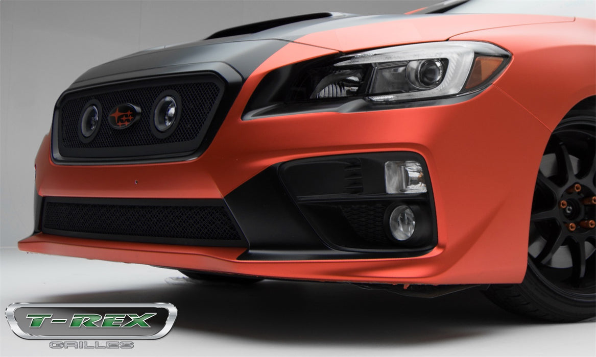 T-Rex Grilles 51982 Upper Class Series Mesh Grille; Small Mesh; Mild Steel; Black; 1 Pc; Insert; - Truck Part Superstore