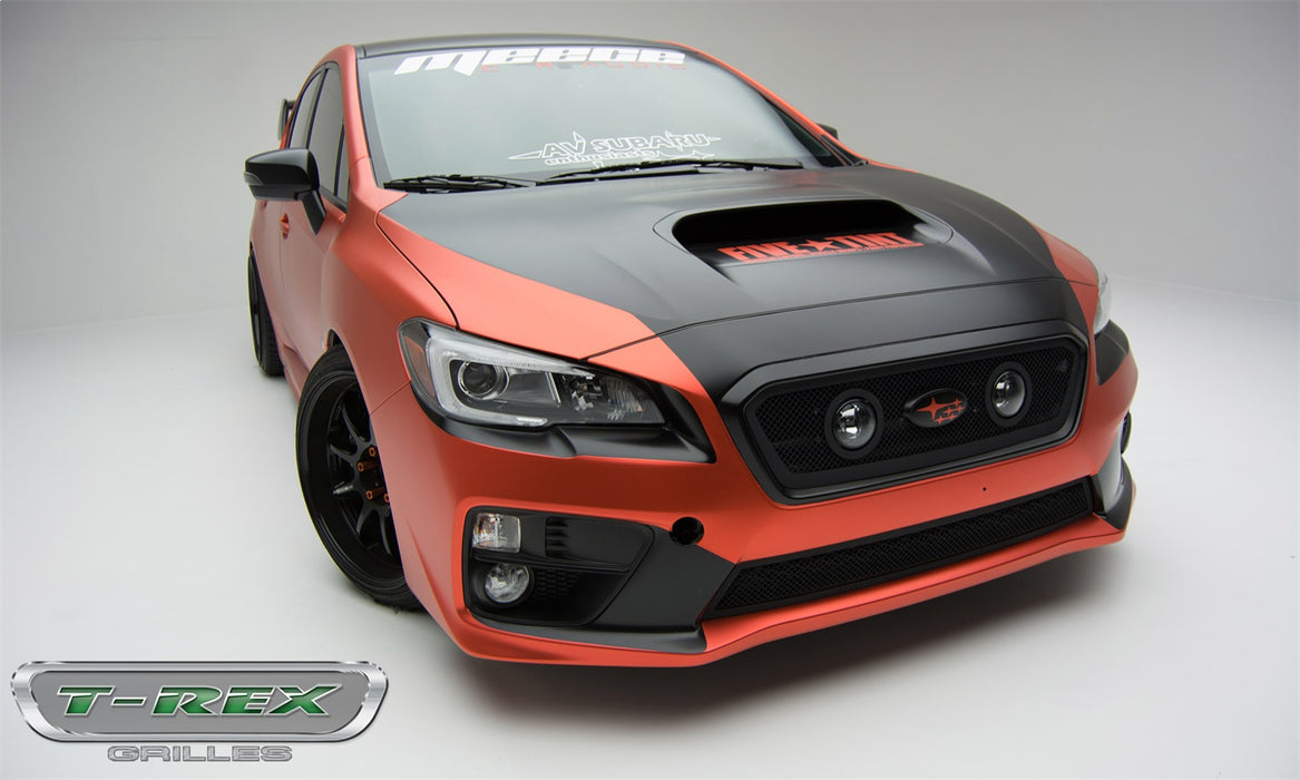 T-Rex Grilles 51982 Upper Class Series Mesh Grille; Small Mesh; Mild Steel; Black; 1 Pc; Insert; - Truck Part Superstore