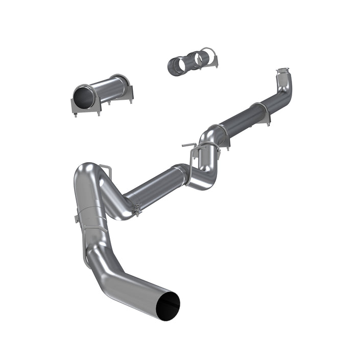 MBRP S6004SLM 4 Inch Single Side Exhaust Pipe No Muffler T409 Stainless Steel For 01-07 Silverado/Sierra 2500/3500 Duramax Classic Extended/Crew Cab MBRP - Truck Part Superstore