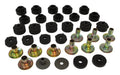 Crown Automotive Jeep Replacement 52002723K Body Mounting Kit; Incl. Mount Bushings/Retainers/Washer/Bushings; w/Steel Body; - Truck Part Superstore