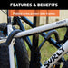 CURT 18085 Tray-Style Hitch-Mounted Bike Rack (2 Bikes; 1-1/4in. or 2in. Shank) - Truck Part Superstore