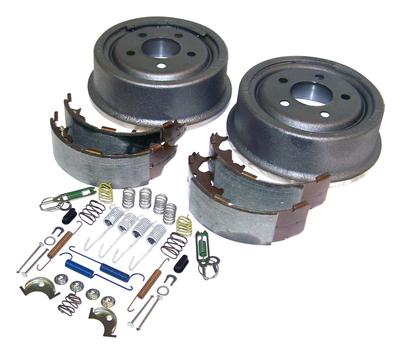 Crown Automotive Jeep Replacement 52005350KE Drum Brake Service Kit; Rear; Incl. Drums/Shoe Set/Hardware; - Truck Part Superstore