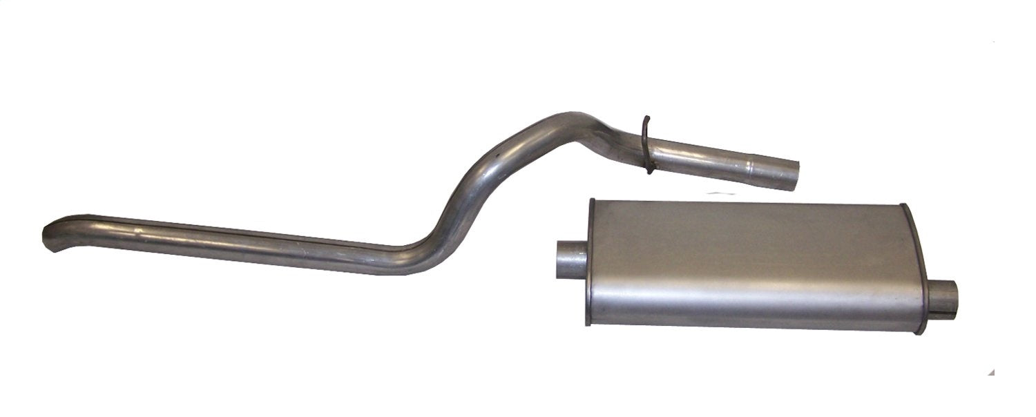 Crown Automotive Jeep Replacement 52018335 Exhaust Kit; Incl. Muffler And Tailpipe; Oval; - Truck Part Superstore