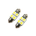 Oracle Lighting 5203-001 33mm 4 LED 3-Chip Festoon Bulbs, Cool White, Pair - Truck Part Superstore