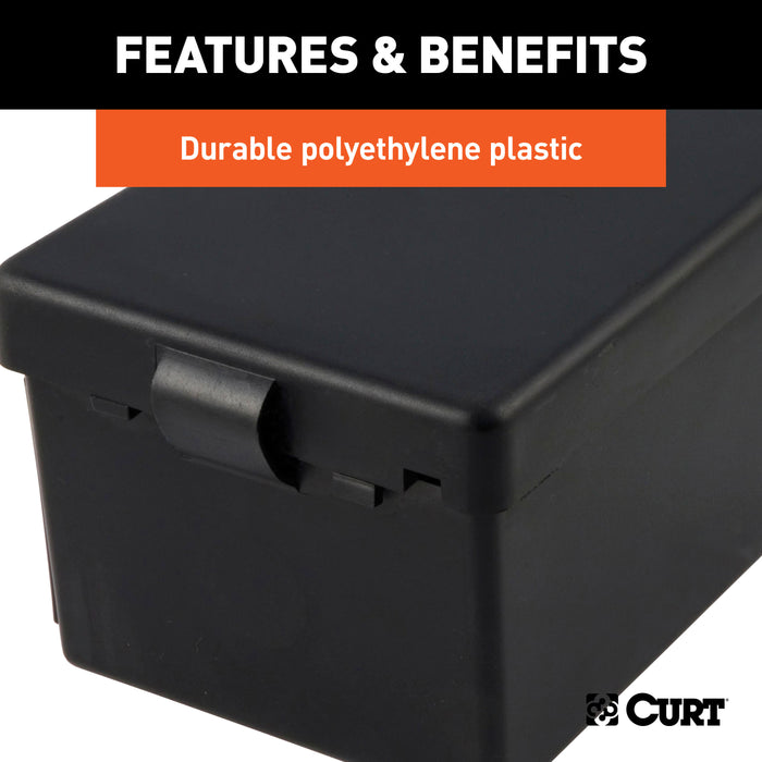 CURT 52030 CURT 52030 5-Inch x 3-1/4-Inch x 3-7/8-Inch Lockable Breakaway Battery Case - Truck Part Superstore