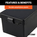CURT 52030 CURT 52030 5-Inch x 3-1/4-Inch x 3-7/8-Inch Lockable Breakaway Battery Case - Truck Part Superstore