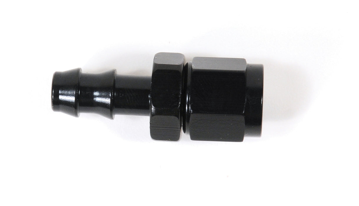 SpeedFx 520800BK Full Swivel; Push On; -8AN; Straight Anodized; Black; Aluminum; Single - Truck Part Superstore