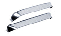 Auto Ventshade (AVS) 52068 Ventshade® Deflector; 2 pc.; Front; Silver Stainless Steel; Extra Wide; - Truck Part Superstore