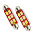 Oracle Lighting 5207-001 44mm 6 LED 3-Chip Festoon Bulbs, Cool White, Pair - Truck Part Superstore