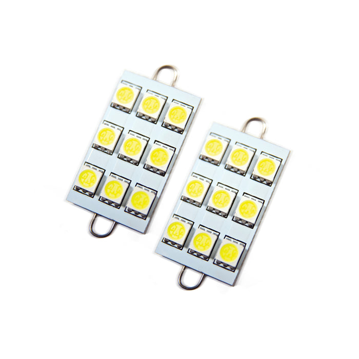 Oracle Lighting 5209-001 44mm 6 LED 3 Chip, Loop Festoon Bulbs, White, Pair - Truck Part Superstore