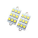 Oracle Lighting 5209-001 44mm 6 LED 3 Chip, Loop Festoon Bulbs, White, Pair - Truck Part Superstore